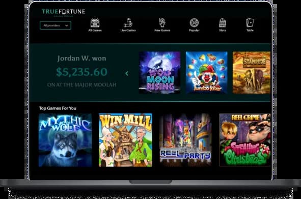 True Fortune Australia Desktop